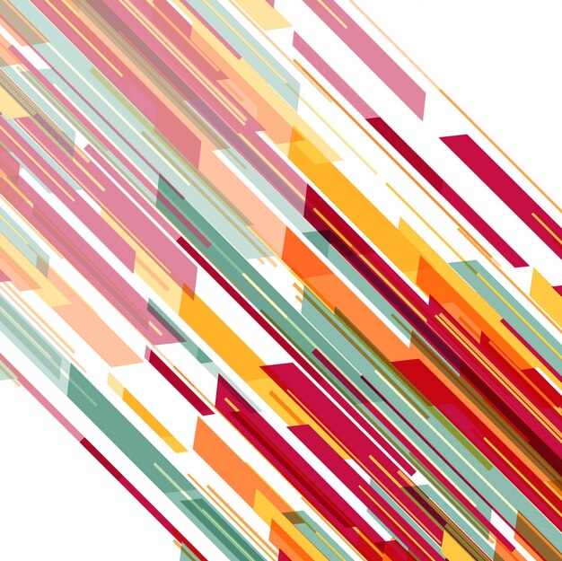 Fondo abstracto con rayas diagonales de colores