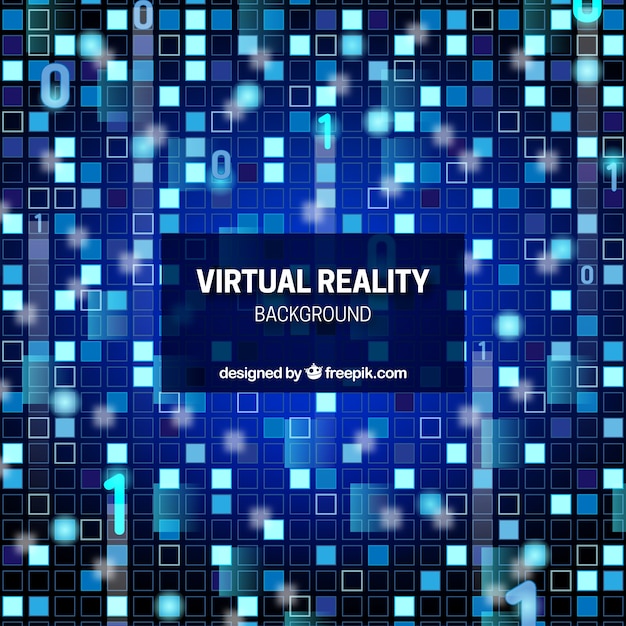 Fondo abstracto de realidad virtual de cuadros 