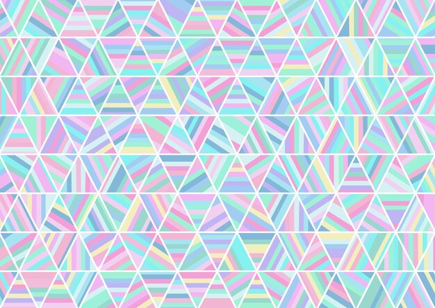 Fondo abstracto retro con colores de holograma pastel