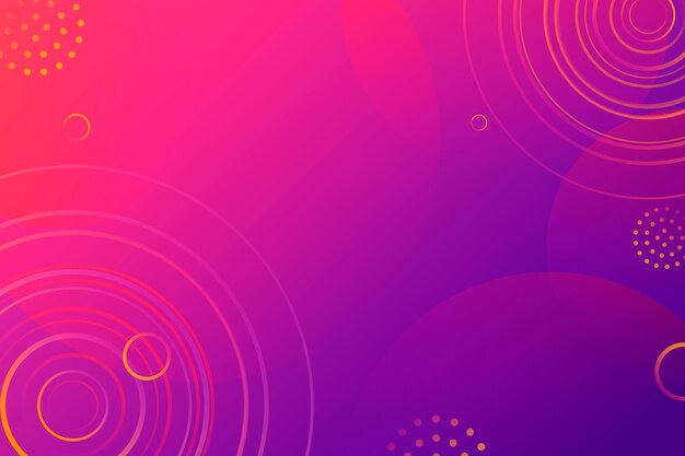 Fondo abstracto rosa y morado con formas circulares