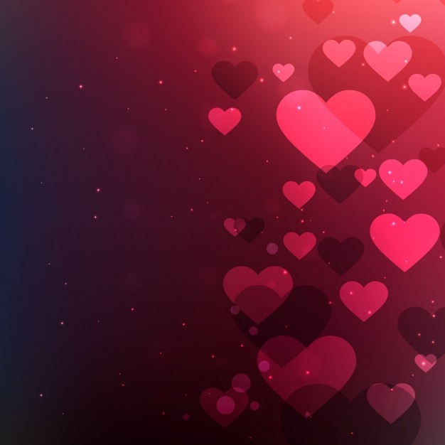 Fondo abstracto de San Valentín con corazones