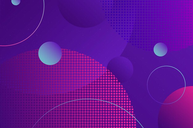Fondo abstracto de semitono con círculos
