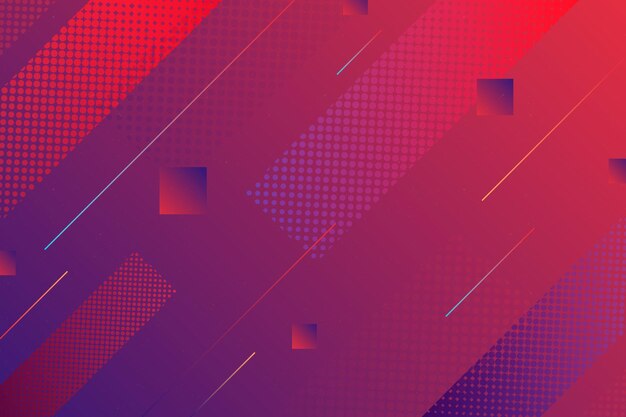 Fondo abstracto de semitono con diferentes formas