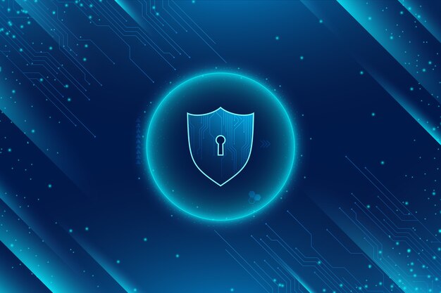 Fondo abstracto de tecnología segura