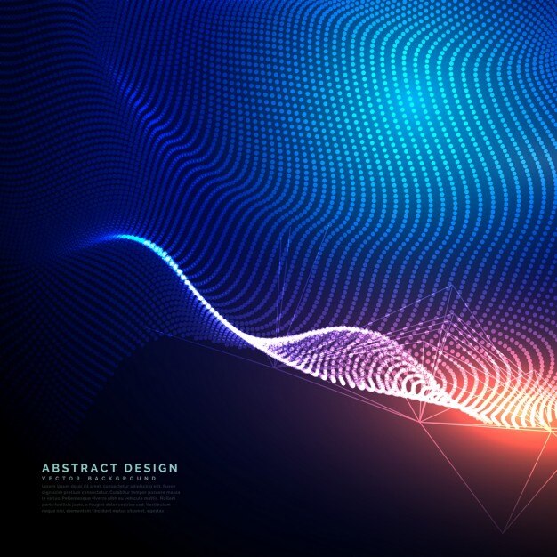 Fondo abstracto tecnológico con una malla de puntos