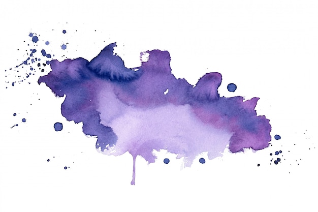 Fondo abstracto de textura de mancha de acuarela púrpura