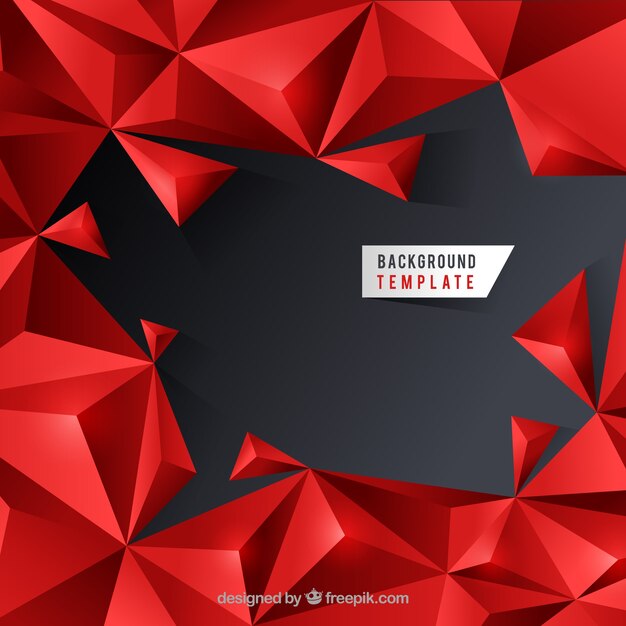 Fondo abstracto con triángulos en 3d