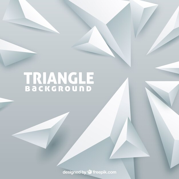 Fondo abstracto con triángulos en 3d