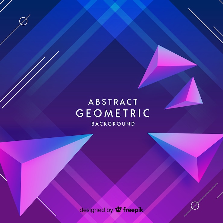 Vector gratuito fondo abstracto con triángulos de colores