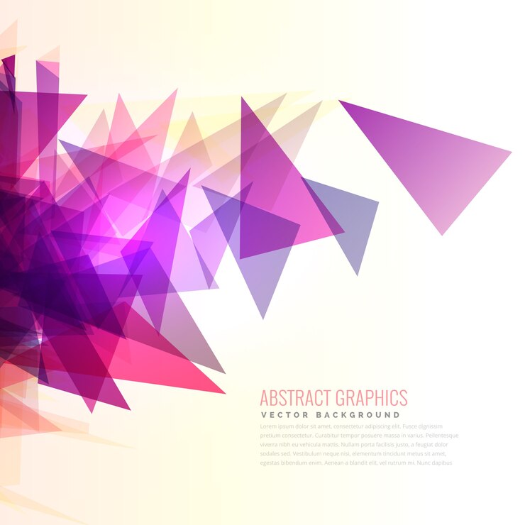 Vector gratuito fondo abstracto con triángulos morados