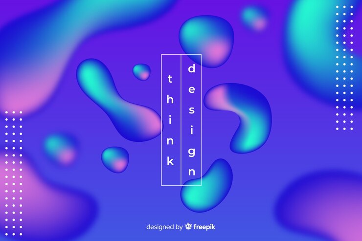 Vector gratuito fondo abstracto tridimensional de formas fluidas