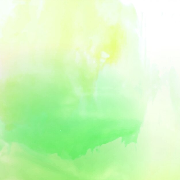 Fondo abstracto verde brilloso de acuarela