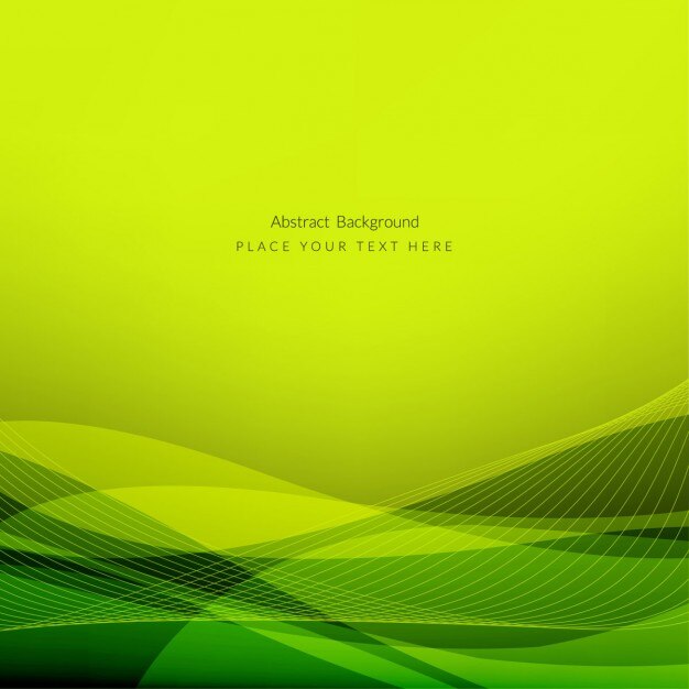 Fondo abstracto verde con formas onduladas
