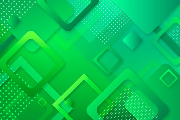 Fondo abstracto verde geométrico
