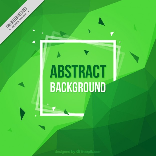 Vector gratuito fondo abstracto verde con marco