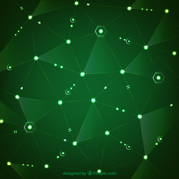 Vector gratuito fondo abstracto verde