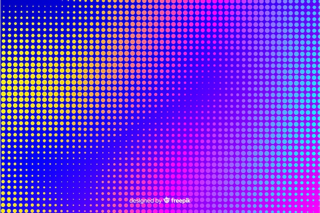 Fondo abstracto con vibrante efecto de trama de semitonos
