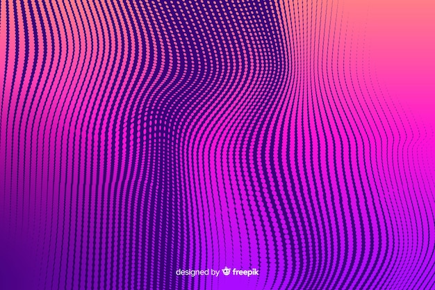 Fondo abstracto con vibrante efecto de trama de semitonos