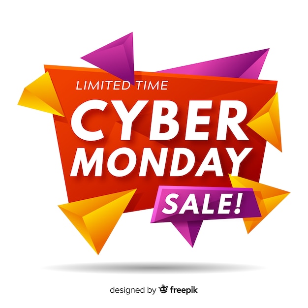 Fondo abstractor de rebajas de cyber monday