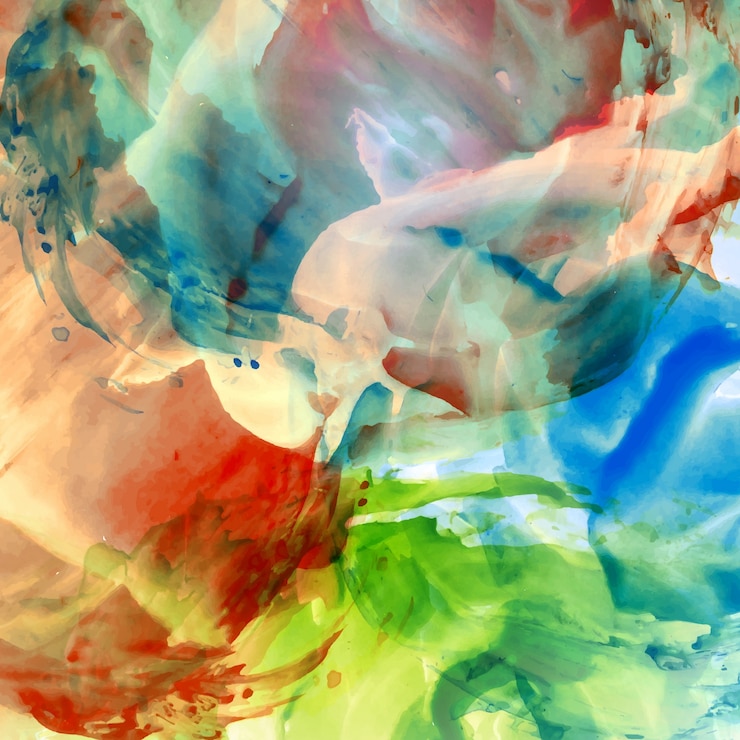Vector gratuito fondo de acuarela abstracto colorido
