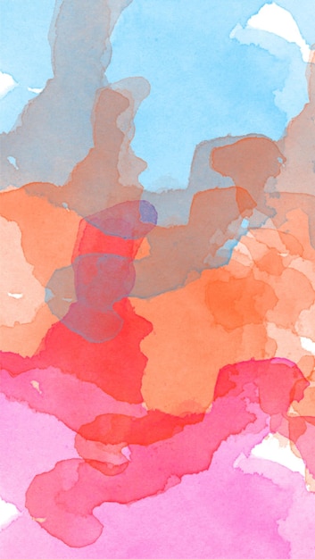 Fondo de acuarela abstracto Textura vectorial dibujada a mano Pintura a la acuarela Pintura con pincel