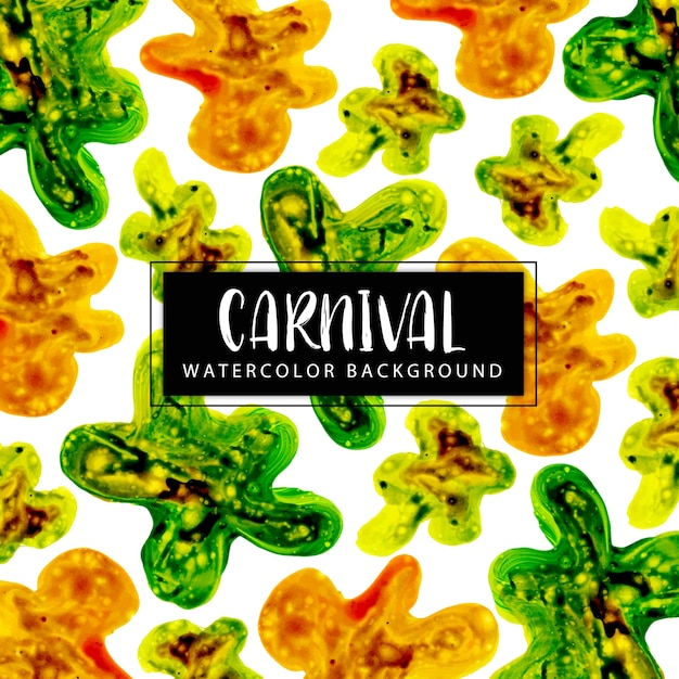 Fondo de acuarela carnaval