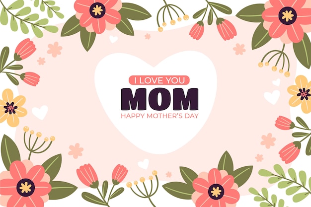 Fondo de acuarela para la celebración del día de la madre