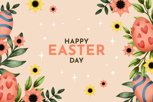 Fondo de acuarela para la celebración de pascua