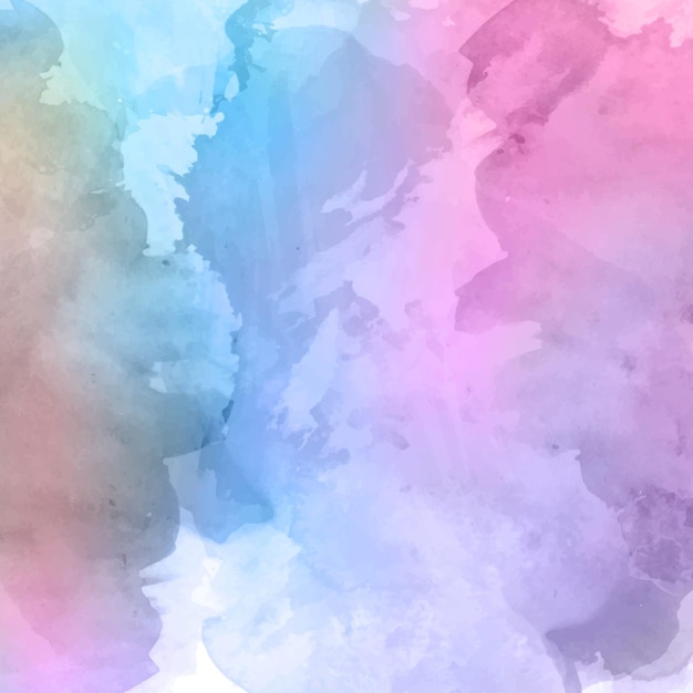 Fondo de acuarela de color arco iris pintado a mano
