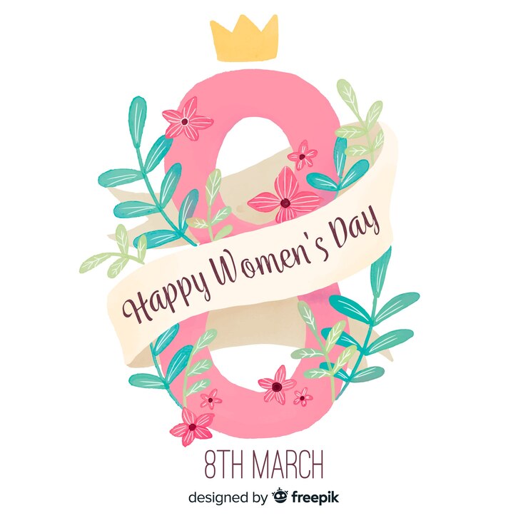 Vector gratuito fondo de acuarela del día de la mujer