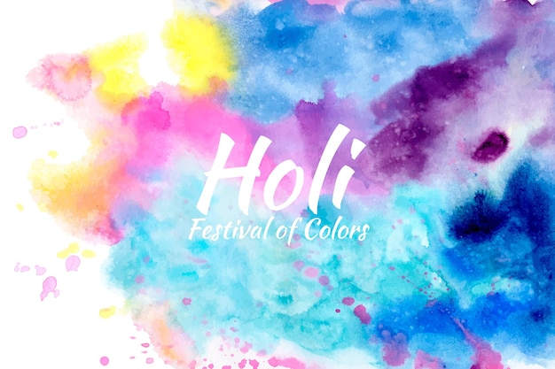 Fondo acuarela festival holi