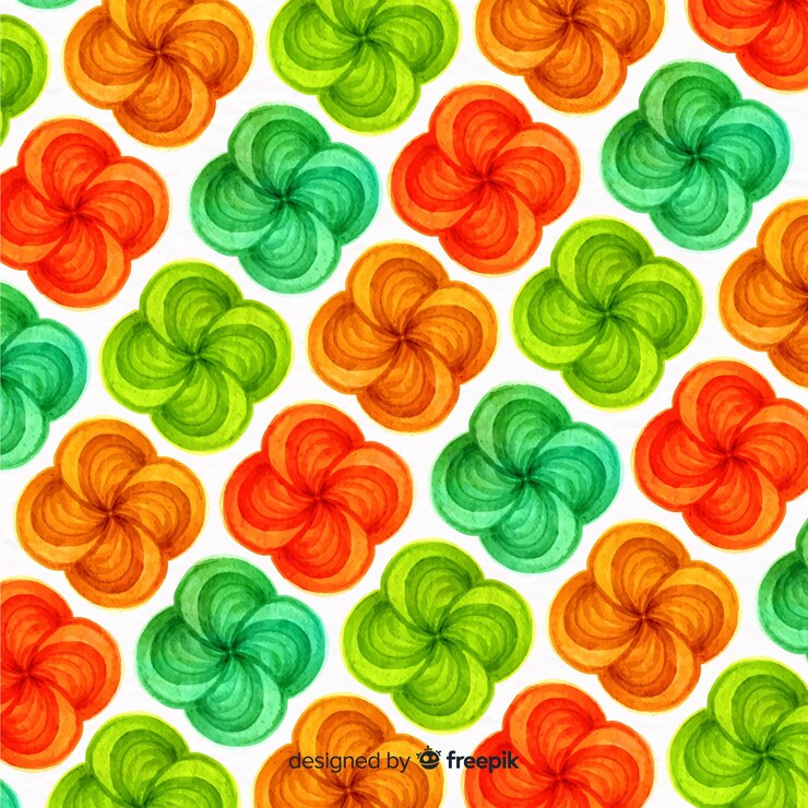 Vector gratuito fondo acuarela floral ornamental