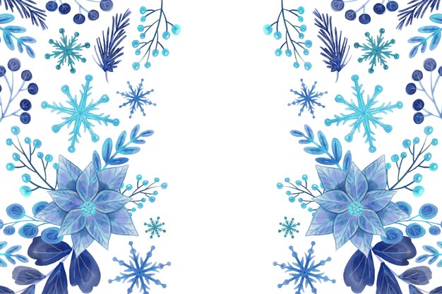 Fondo acuarela de invierno