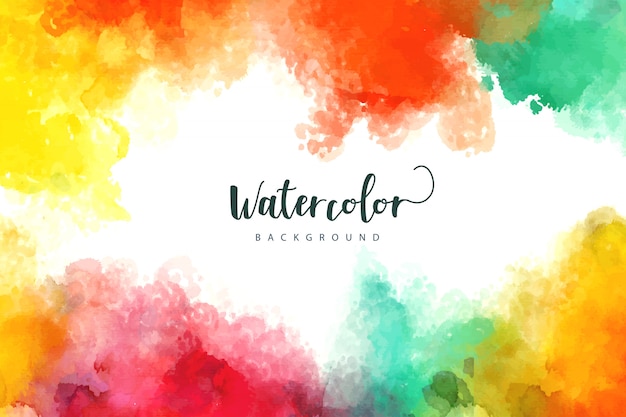 Pintura A La Acuarela Descarga Color Chorro - Color Watermark Png, Transparent Png - vhv