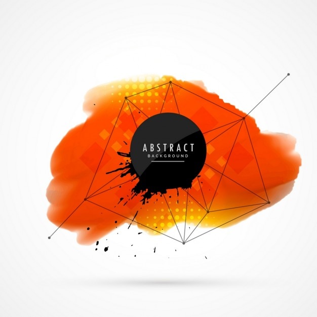 Vector gratuito fondo de acuarela naranja