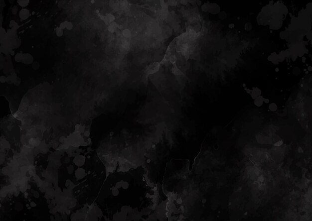 Fondo de acuarela negra pintado a mano