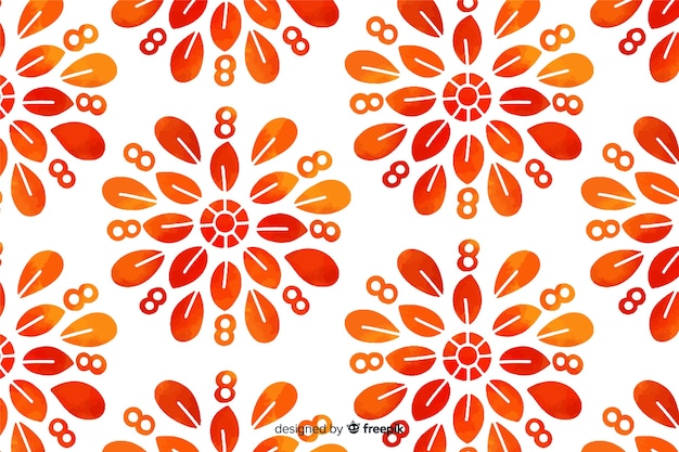 Fondo acuarela ornamental floral