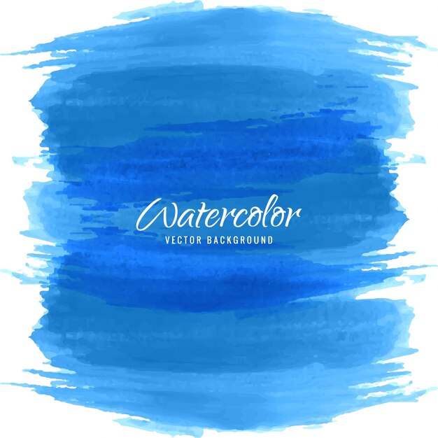 Fondo de acuarela de pinceladas azules