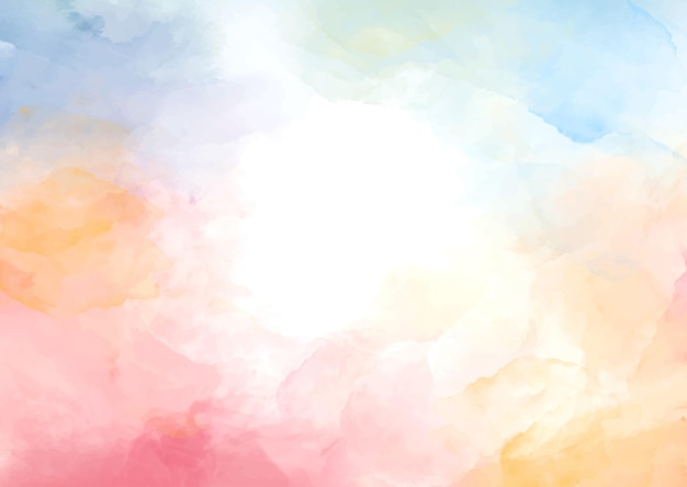 Fondo de acuarela pintado a mano de color pastel
