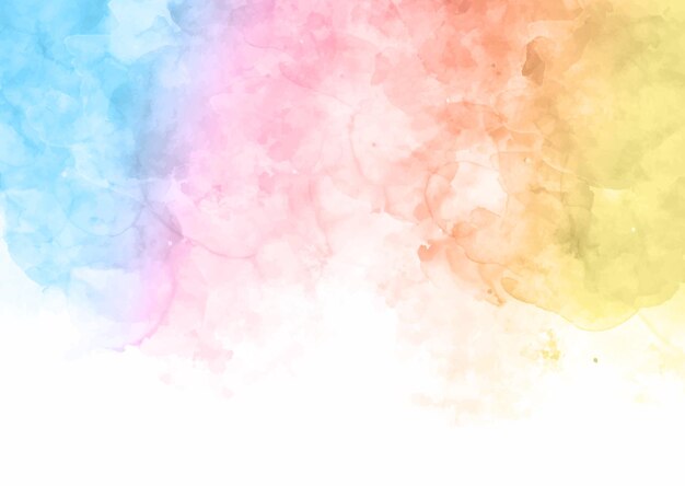 Fondo de acuarela pintado a mano con colores pastel