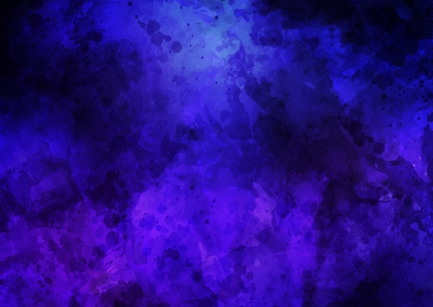 Fondo de acuarela pintado a mano morado oscuro detallado