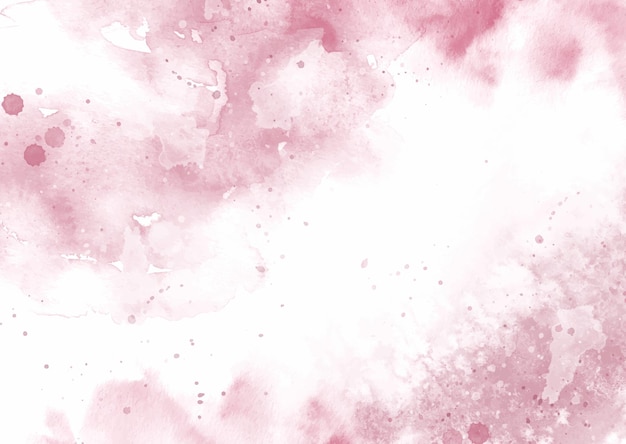 Fondo de acuarela rosa pintado a mano