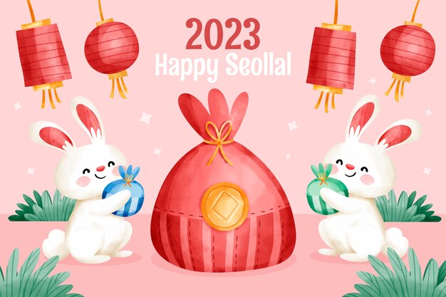 Fondo de acuarela seollal
