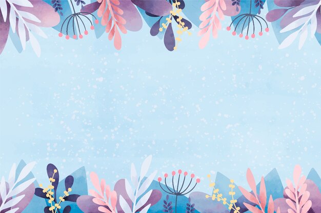 Fondo de acuarela para la temporada de invierno