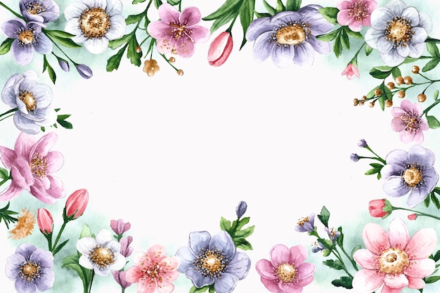 Fondo de acuarela para la temporada de primavera.