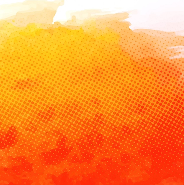 Vector gratuito fondo de acuarela con textura, color naranja