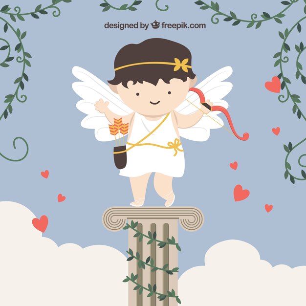 Fondo de adorable cupido 