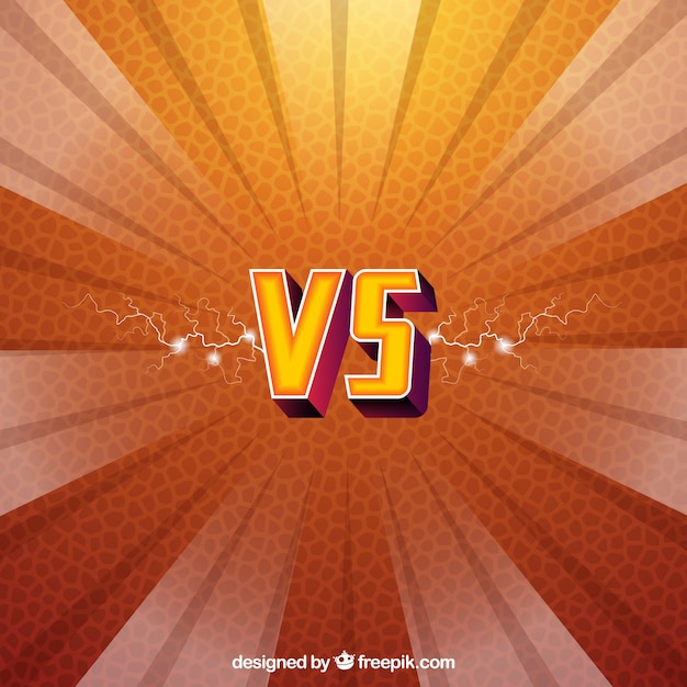 Vector gratuito fondo adorable de versus con estilo realista