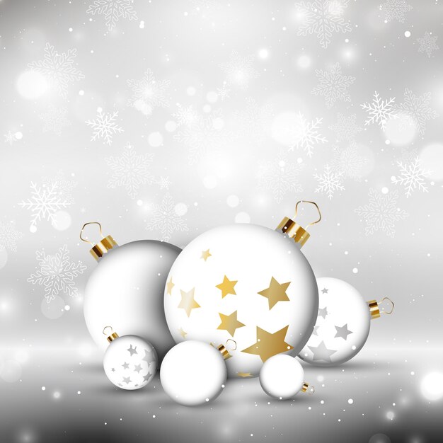 Fondo de adornos de Navidad