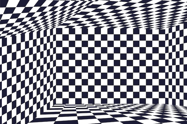 Fondo de ajedrez de diseño plano